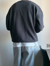 LMN ラインオーバーサイズスウェットシャツ / LMN line oversized fit sweatshirt (4 colors)