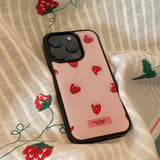 epoxy strawberry berry pattern case