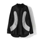 レクシオンカーブドジップオーバーシャツ / REXION CURVED ZIP-OVER SHIRT_BK