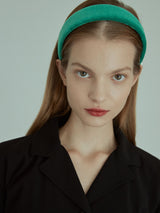 Racing Green Velvet Headband (6611847151734)