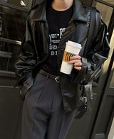 ダミアンバルーンレザージャケット/[引き合い殺到] Damien Balloon Leather Jacket
