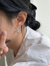 [92.5silver] shell earrings