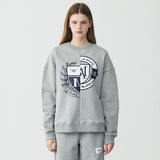 HALF & HALF EMBLEM SWEATSHIRT (GREY) (6543168143478)