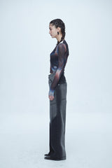 ハイパー ブラッシュ ウォッシング ワイド デニムパンツ / Hyper Brush Washing Wide Denim Pants Black
