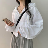 Leahy Two-Way Semi-Crop Hood Windbreaker (4 colors)