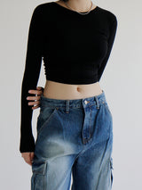 セニティーカーゴパンツ / no.5184 Senity Cargo Pants - Deep blue