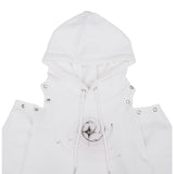 アイレットウォーマークロップフーディー / 223 EYELET WARMER CROP HOODIE - WHITE