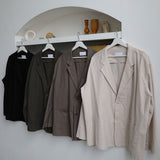 Never Linen Over Blazer (4color)