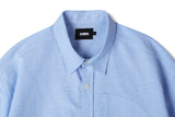 UTILITY CURVED POCKET OXFORD 1/2 SHIRT SKYBLUE (6561037451382)