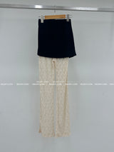 lace see-through skirt leggings pants