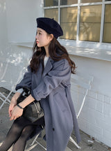 [SHOPPERMADE] ダブルウールロングコート (4color)