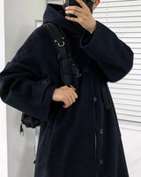 AZロングウールフードコート/AZ Long Wool Hooded Coat (3 colors)