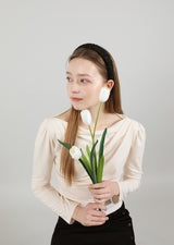 アンティックツイードヘアバンド / Antic Tweed HairBand Black Gold