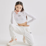 Crop Polo neck T White (6600760819830)