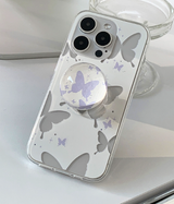 フレームバタフライビードスマホグリップ / Frame Butterfly Bead Talk