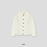 [Wool] Button hood cardigan (4color)