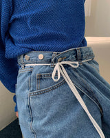 ラップ デニムパンツ / SI Wrap Denim Pants (2 colors)