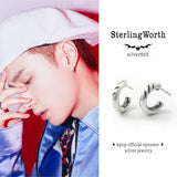 キャットクロウ65シルバーフープイヤリング / Catclaw 65 silver hoop earring (4593030955126)