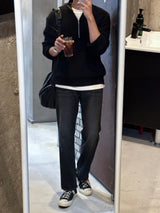 LMN ミックスセミジップアップニットウェア / LMN Mix Semi-Zipup Knitwear (11 colors)