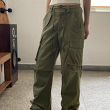 Ale string pocket cotton cargo pants