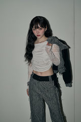 スターレイヤードトップ / star layered top  - ivory