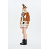 CHERRY SUEDE MUSTANG JACKET [CAMEL]