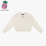 ニッティングジップアップセーター/KNITTING ZIP-UP SWEATER