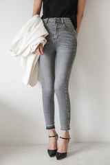スキニージーンズ/GRAY SKINNY JEAN [6860]