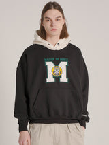 UNISEX Maison Symbol Rugby Snap Hood Black(FCD1TS102M)