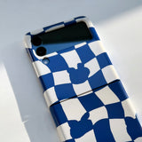 Checkerboard Blue Zflip Case (6674540789878)
