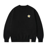 [UNISEX] スモールテープフラワードットスマイルスウェットシャツ