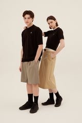 スモールチェリーポロニット／MAN SMALL CHERRY POLO KNIT [BLACK]