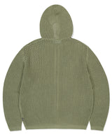 DAGGER MESH HOOD ZIP UP KNIT