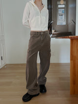 ミドル ウェスト カーゴパンツ / no.5176 Middle Waist Cargo Pants (3color)