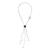 NO.480 [BLACK] ハートコードロックチェーンネックレス