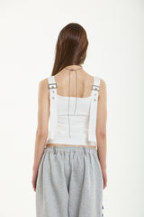 ベルトスリーブレストップ / BELT SLEEVELESS TOP
