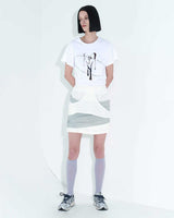 ハートメタルドリッピングTシャツ / Heart Metal Dripping T-Shirt _ White