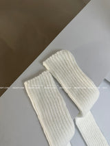ribbed knitwear oversized socks leg warmer