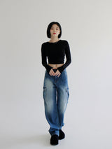 セニティーカーゴパンツ / no.5184 Senity Cargo Pants - Deep blue