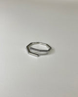 ヘクサゴンクロスリング / hexagon cross ring (925silver)