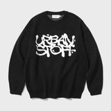 Graffiti Logo Jacquard Knit (Black)