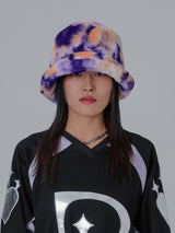 Purple Pansy bucket hat