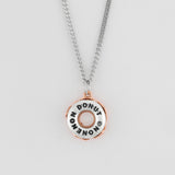 ドーナツネックレスシルバー925(18kローズゴールドプレイティドゥ ) / DONUT NEC SILVER925(18K ROSEGOLD PLATED) (6637084147830)