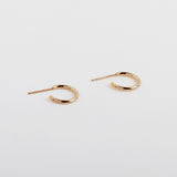 シルバーオープンリングピアス/silver open ring earring (925 silver+18k gold plating)