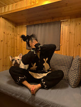 Rabbit sleeping pajamas home wear
