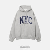 オーバーサイズフィットプレミアムNYCデュアルペーパーフーディー/Oversized fit Premium NYC Dual Paper Hood (4 colors)