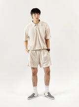 TERRY POLO SHIRT cream (6581467644022)