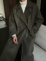 Pleddy Roden Double Wool Long Coat (3color)