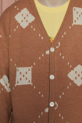 MUSIC ARGYLE CARDIGAN / BEIGE