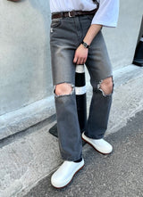 イージーデストロイデニムパンツ